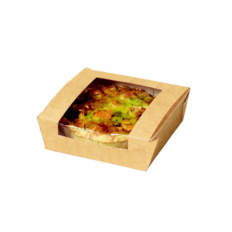Tartelette snacking Kraft 140x140x40 mm Tartelette snacking Kraft 140x140x40 mm