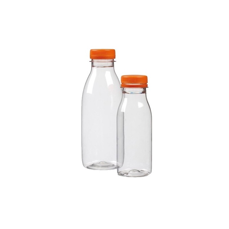 Bouteille Plastique Fraicheur 100cl + Bouchon orange Bouteille Plastique Fraicheur 100cl + Bouchon orange