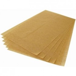 FEUILLE DE PAPIER INGRAISSABLE BRUN 400 X 320 mm