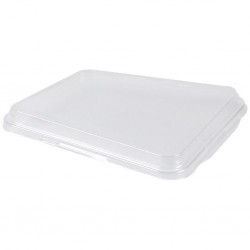 Couvercle pour Plateau Repas Blanc 2 compartiments