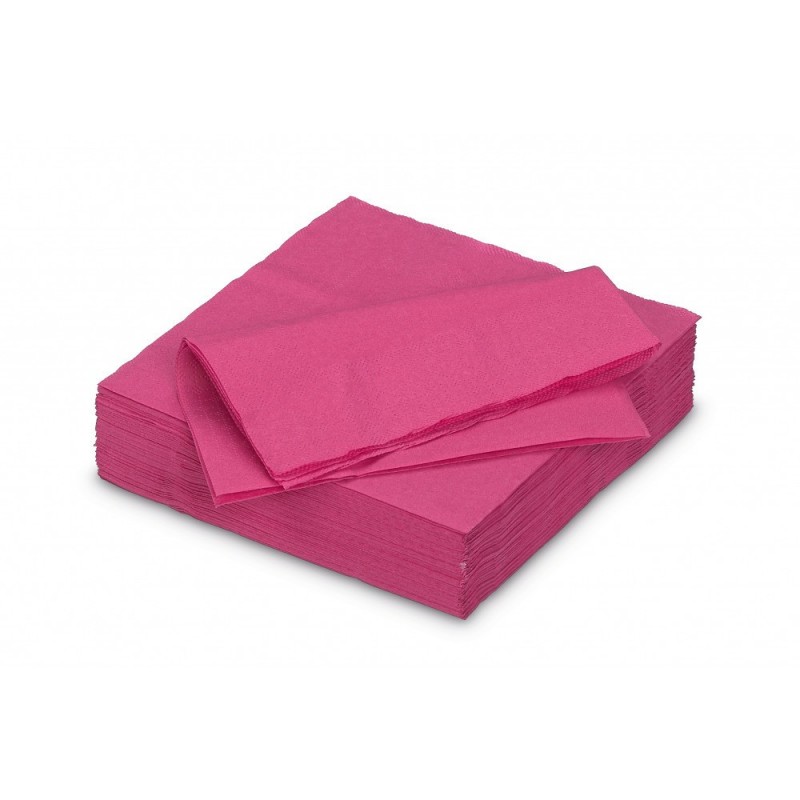 Serviette Papier Fiesta 40*40cm Framboise Serviette Papier Fiesta 40*40cm Framboise