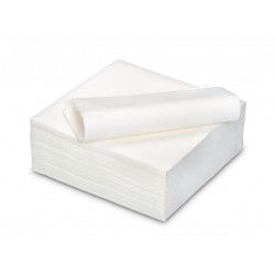 Serviette Micro-gaufrée 38X38cm Blanche