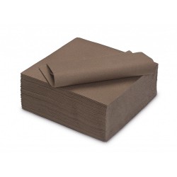 Serviette Micro-gaufrée 38X38cm Chocolat