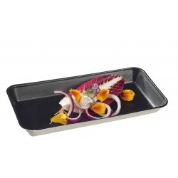 Assiette Kanopée en Canne à Sucre Laminé Noir 20*10cm