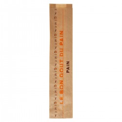 Sachet Baguette Kraft "Le bon gout du pain" - 1 Pain