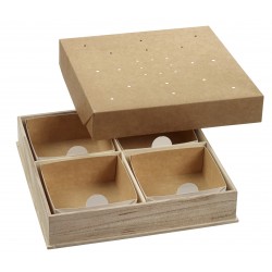 Boite à partager Modulo Bois 4 portions