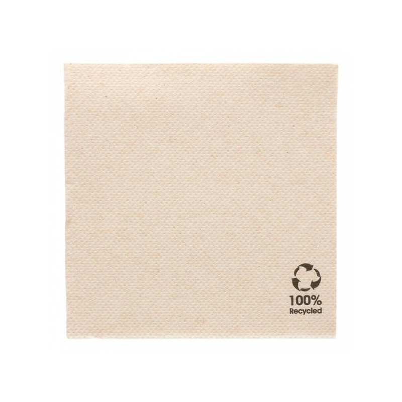 Serviettes Double point 20*20 marron recyclée Serviettes Double point 20*20 marron recyclée