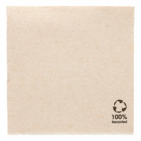 Serviettes Double point 20*20 marron recyclée