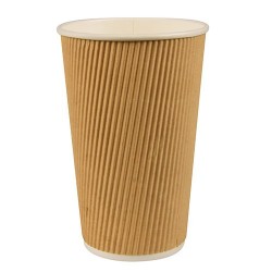 Gobelet Carton Cannelé 40cl Kraft