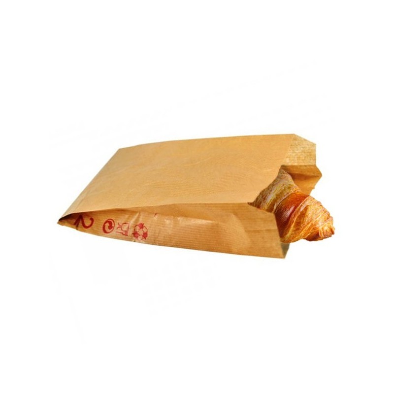 Sac Croissant Kraft - 4 à 5 viennoiseries Sac Croissant Kraft - 4 à 5 viennoiseries