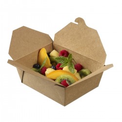 Boîtes américaines carton Kraft 1400 ml