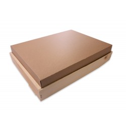 Couvercle Carton Kraft pour Cagette 12/40