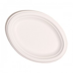Assiette Fibre Ovale 260*190mm Premium