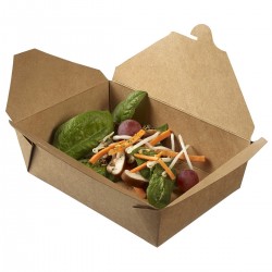 Boîtes américaines carton Kraft 2000ml