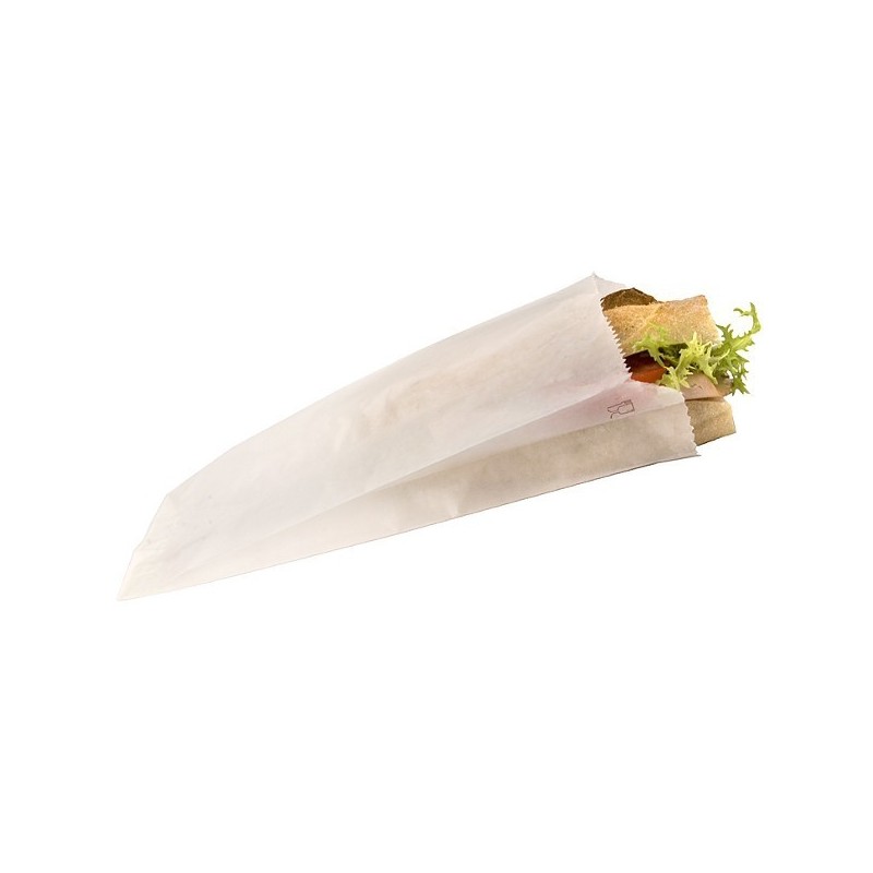 Sac sandwich Blanc 90/25+25x340 mm Sac sandwich Blanc 90/25+25x340 mm
