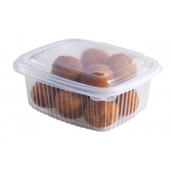 Barquette charnière PP Transparente HOTTY 1500ml