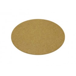 Rond Simple Face En Kraft - Ø18Cm