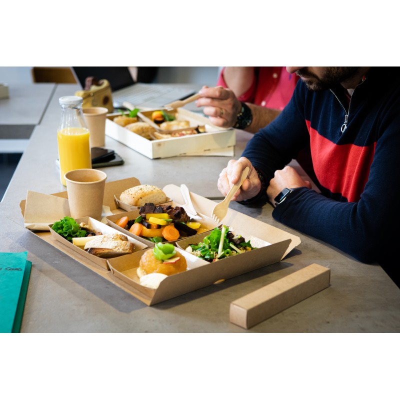 Coffret repas carton kraft