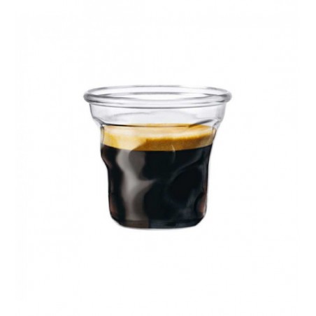 Verrine ISEKO 6cl en plastique transparent avec un café noir à l'intérieur