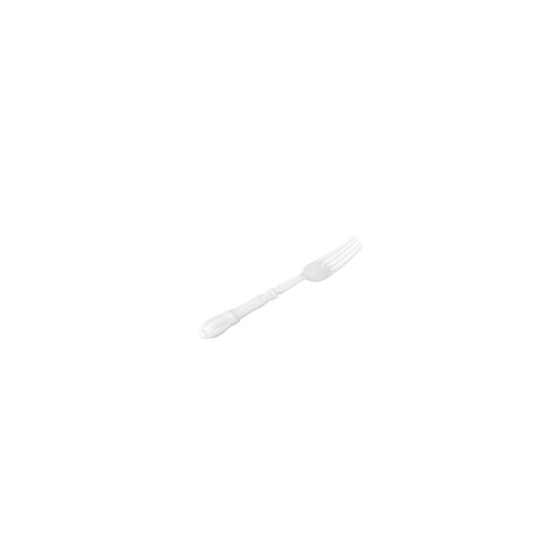 Mini Fourchette Baroque Blanche de 11cm Mini Fourchette Baroque Blanche de 11cm