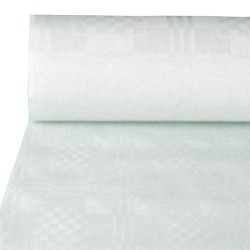 Rouleau de Table Damassé 100*1,20m Blanc 40gr