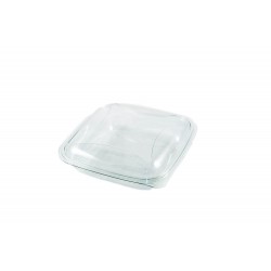 Saladier carre cristal 1000 ml + couvercle 19 x 19cm