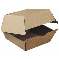 Boite Hamburger medium Kraft - 17*17cm